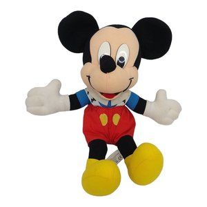 Vintage Mattel Arco Toys Mickey Mouse Plush Stuffed Suspender Shorts Stuffed Toy